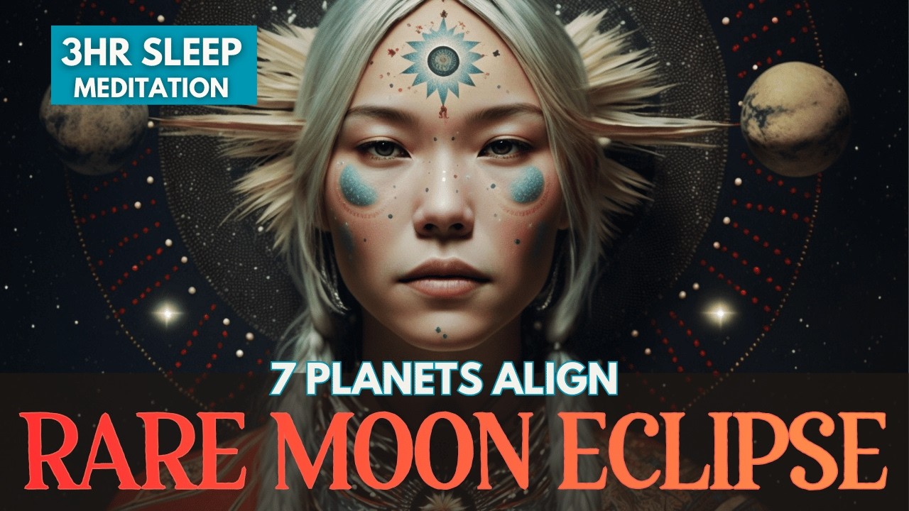 FULL MOON Eclipse Ceremony 🌑 RARE Planetary Alignment | Cosmic Sleep Meditation