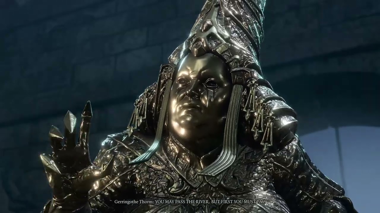 Gold girl offing herself | Baldur's Gate 3