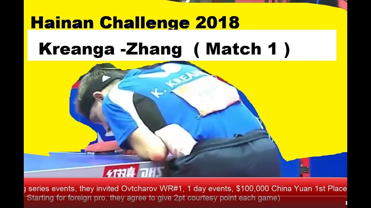 [Hainan Challenge 2018] Match 1,Zhang GuoZhi(Long Pips) - Kreanga  (Egypt)