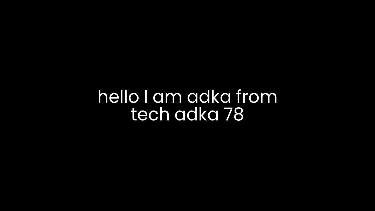 hello (first video)