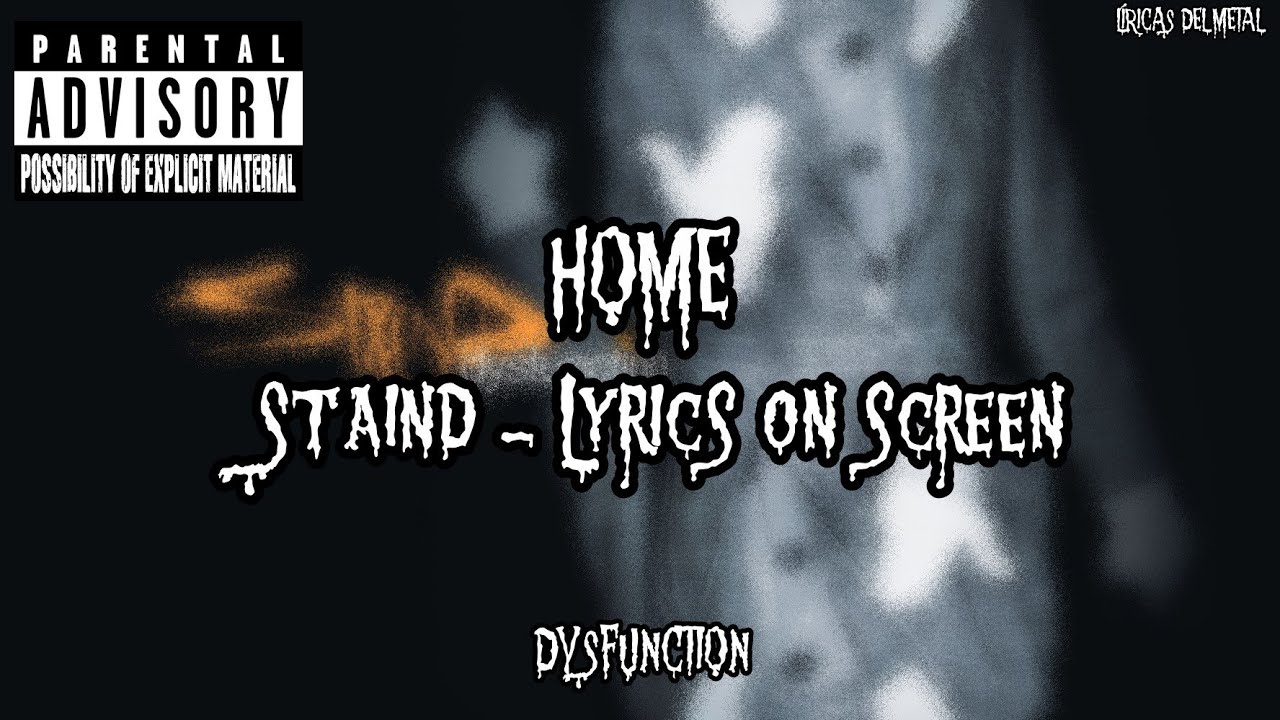 STAIND - HOME (LYRICS ON SCREEN)
