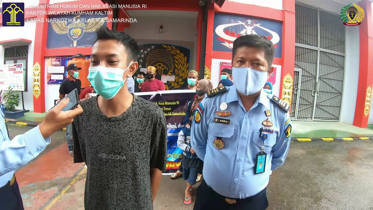 5 orang warga binaan Lapas Narkotika Samarinda Bebas Bersyarat