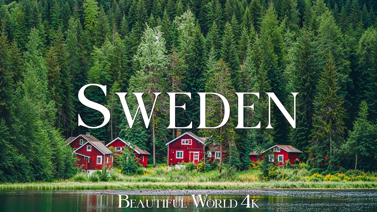 Sweden 4K | Glassy Forest Lakes, Golden Autumn Taiga & Nordic Mountain Valleys