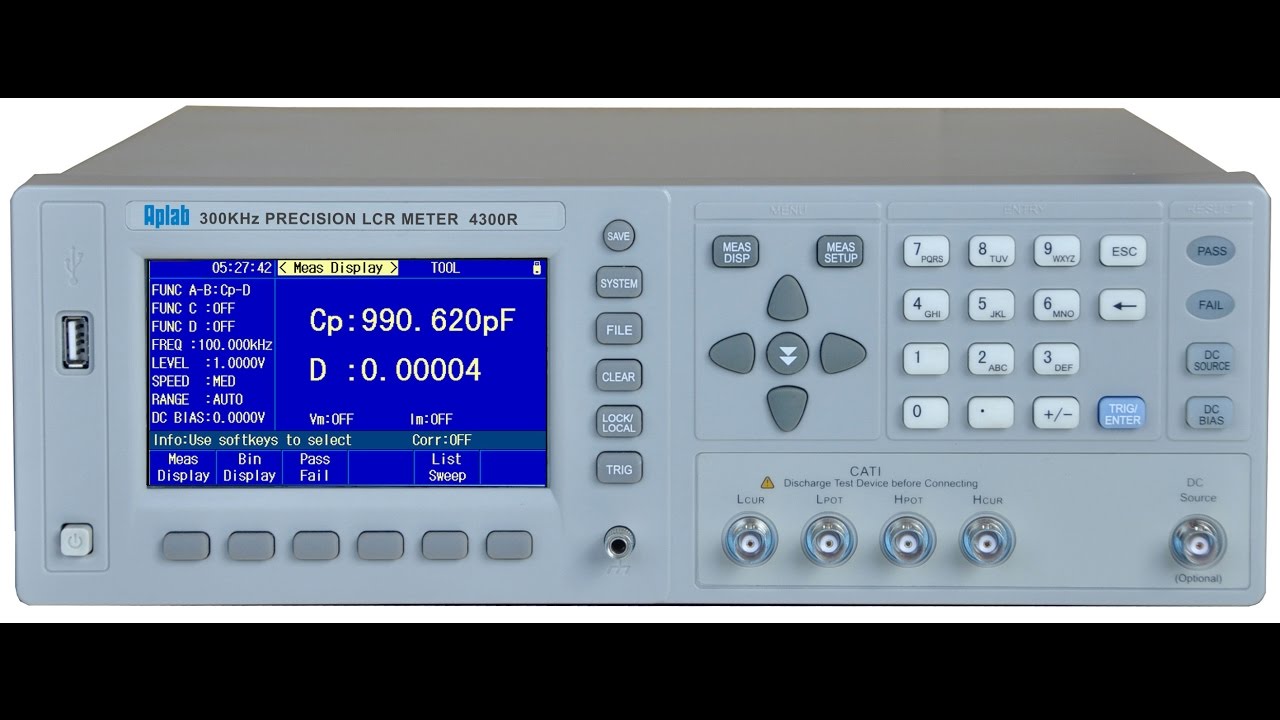 Aplab 300KHz Precision LCR Meter - Model 4300R