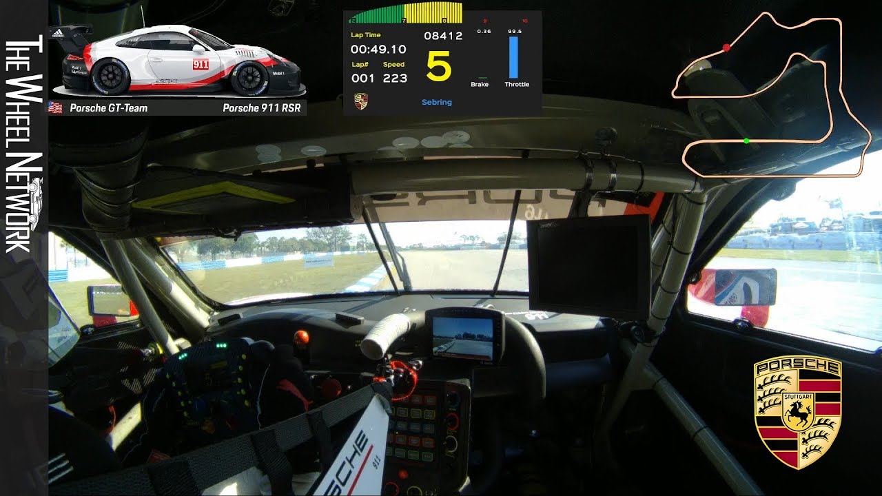 Onboard: One lap in the Porsche 911 RSR at Sebring International Raceway