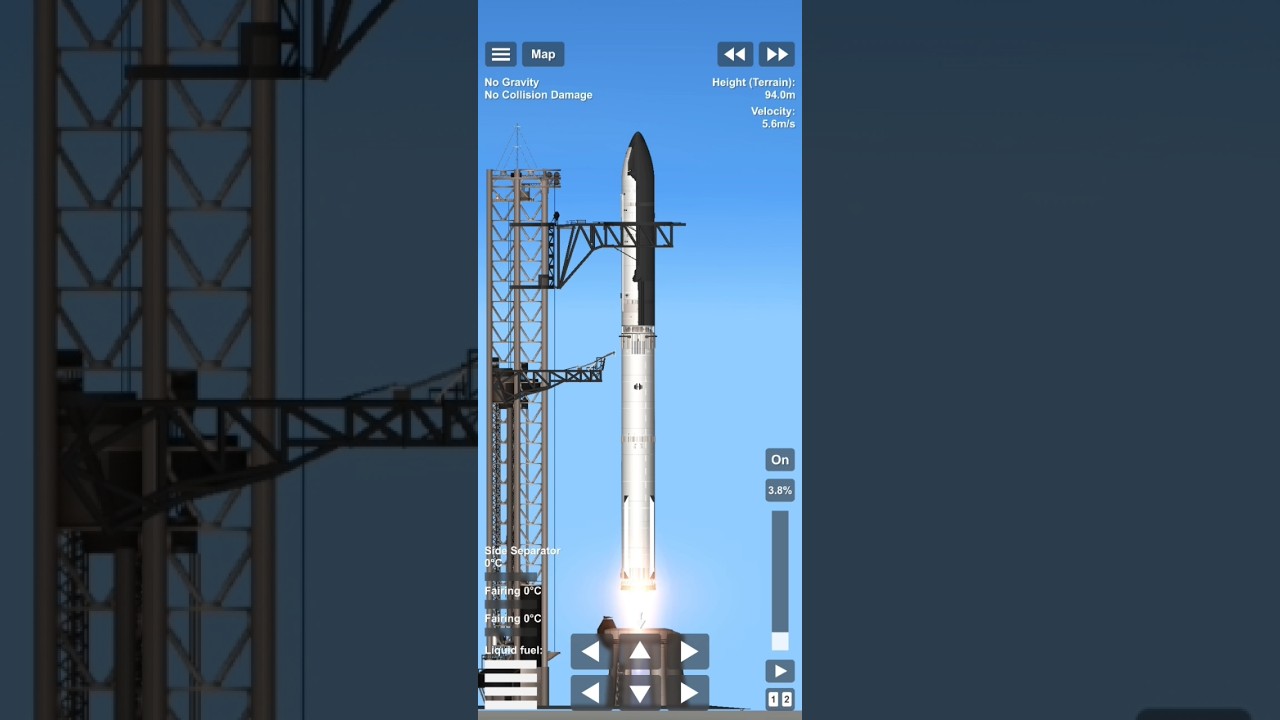 Starship setup #spaceflightsimulator #sfs #spacex #starship #spacexstarship #nasa