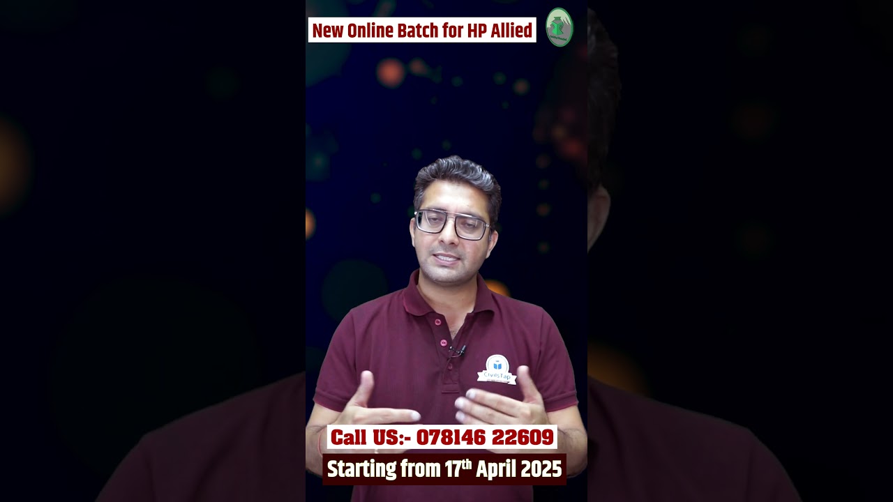 New Online Batch for HP Allied/NT Starting from 17th April 2025      Contact no-781462260