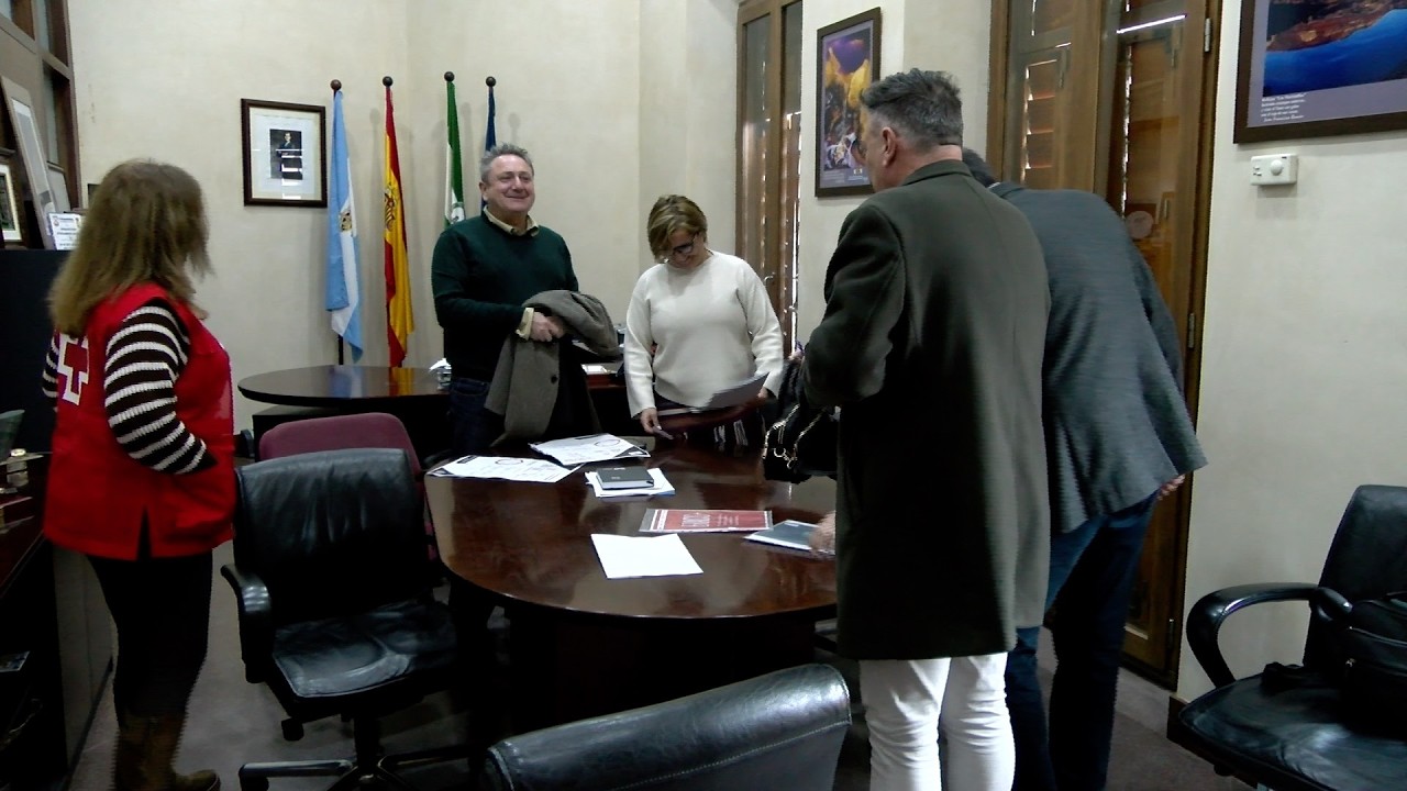 Reunión de Cruz Roja y el Ayuntamiento de Nerva