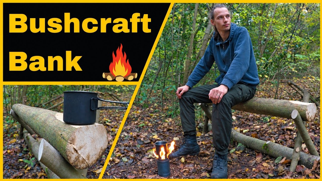 So baust du eine Bushcraft Bank - Bushcraft für Anfänger