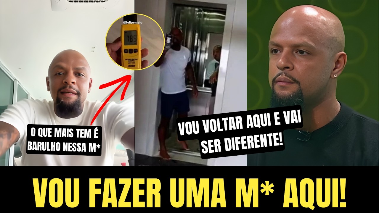 CLIMA TENSO! FELIPE MELO  SE IRRITA COM BARULHO DE OBRA E DISCUSSÃO EXPLODE