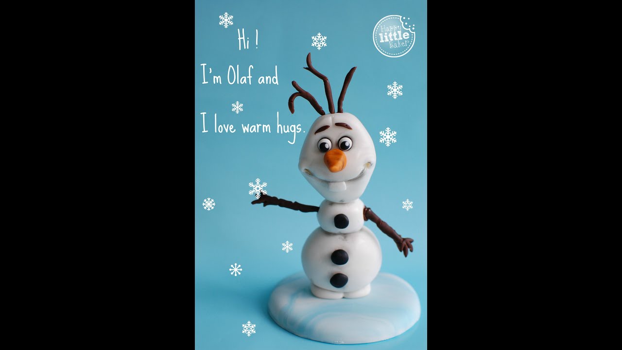 How to make Frozen's Olaf out of fondant