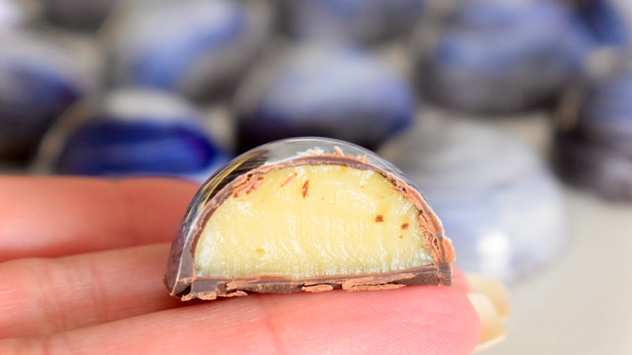 BONBONS RECIPE 🍫MANGO GANACHE. CHOCOLATE CANDY RECIPE.