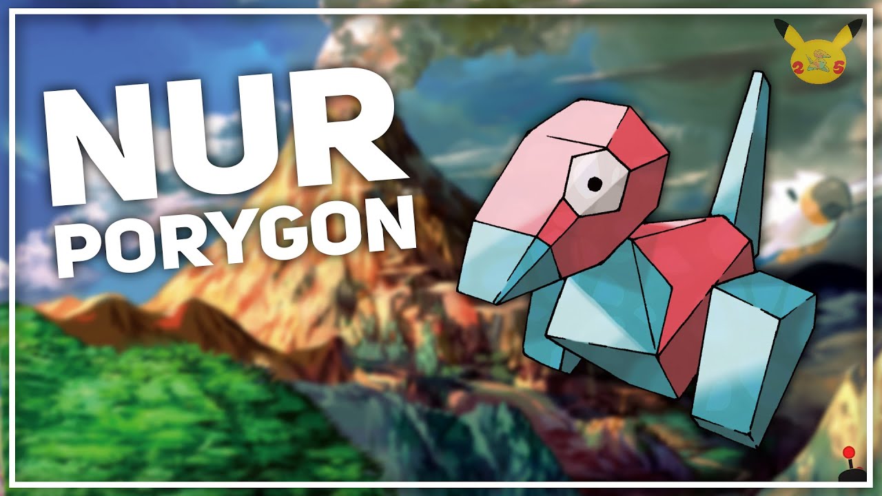 Kann ich nur mit Porygon Pokémon Rubin durchspielen?