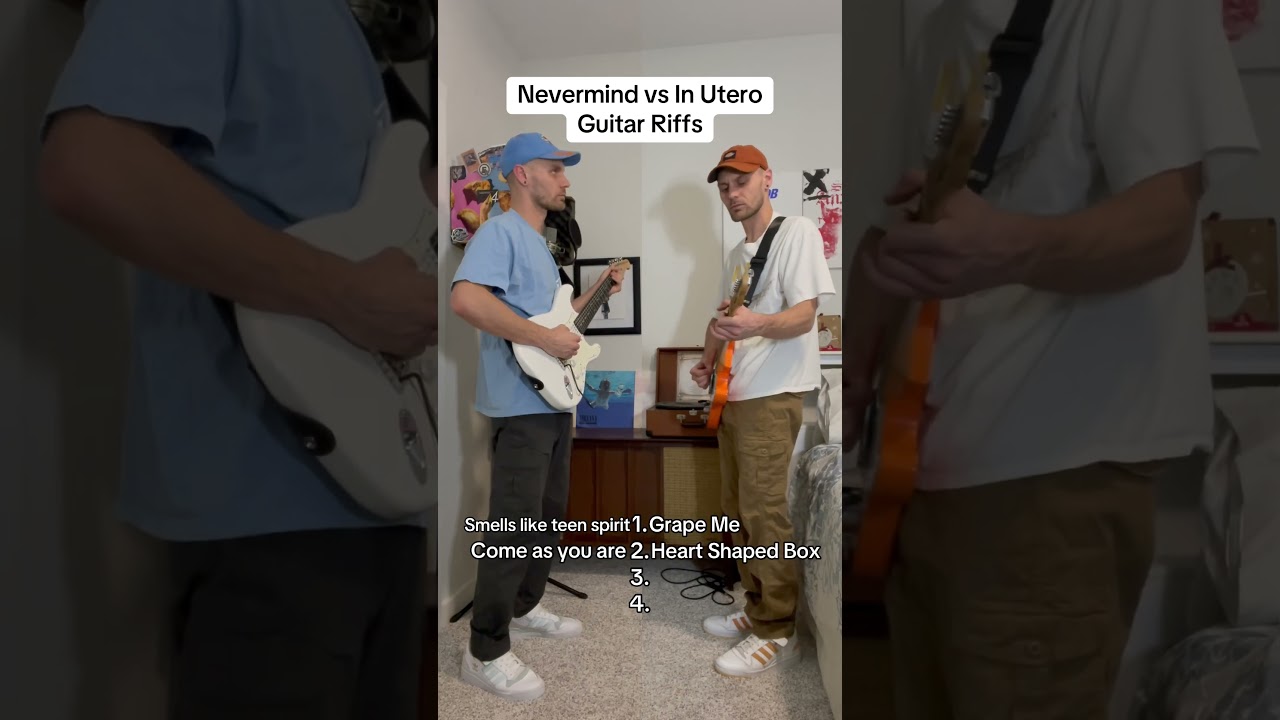 Nevermind vs In Utero Guitar Riffs 
