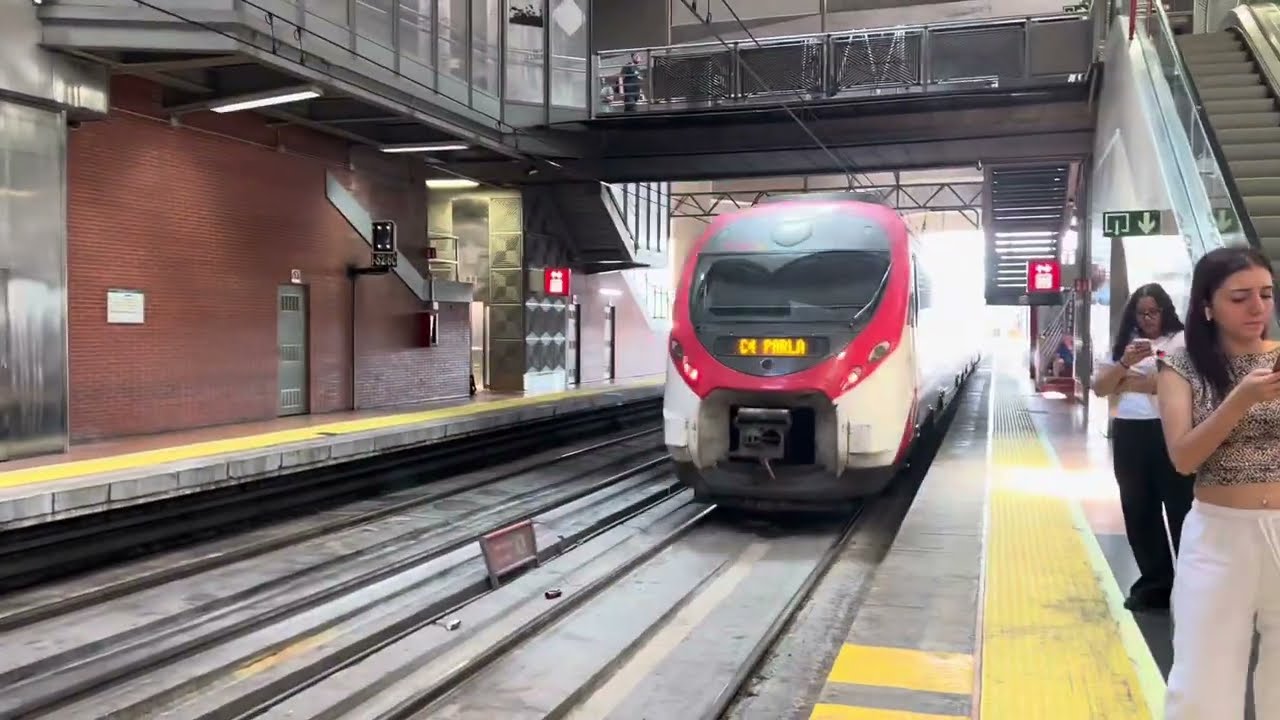 Puerta de Atocha Train Station in Madrid Spain