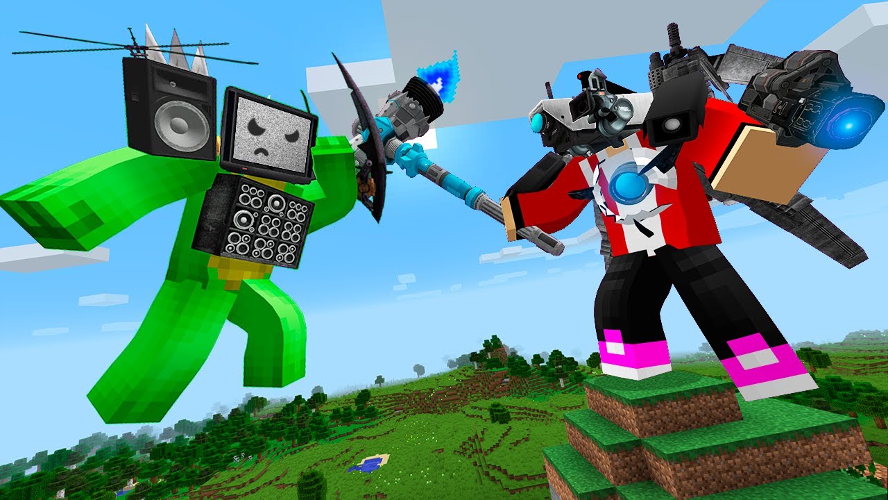 JJ TITAN CAMERAMAN vs Mikey TV MAN TITAN in Minecraft! - Maizen