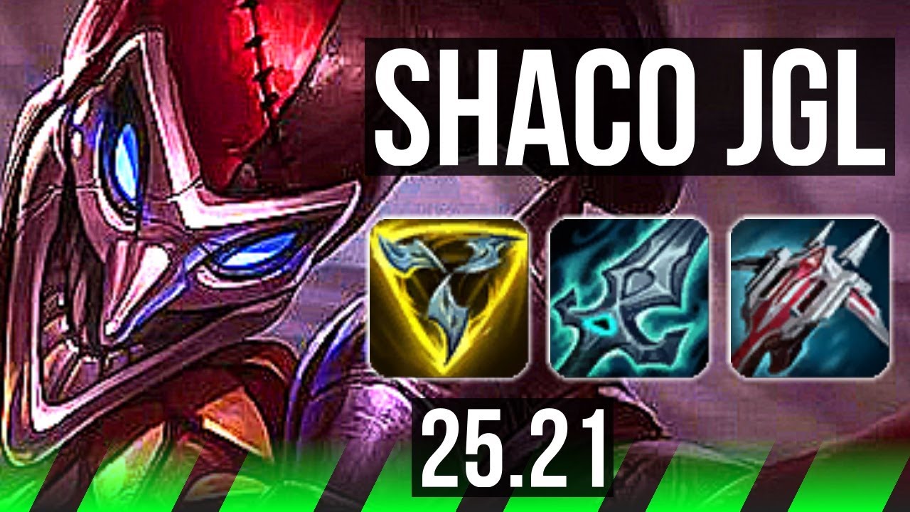 SHACO vs HECARIM (JGL) | Legendary, 800+ games, 13/5/14, Rank 10 Shaco | EUW Grandmaster | 25.21