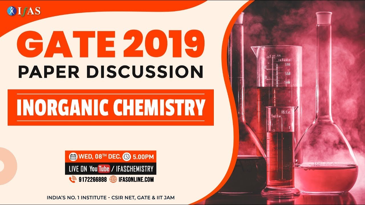GATE Inorganic Chemistry 2019 Paper Discussion