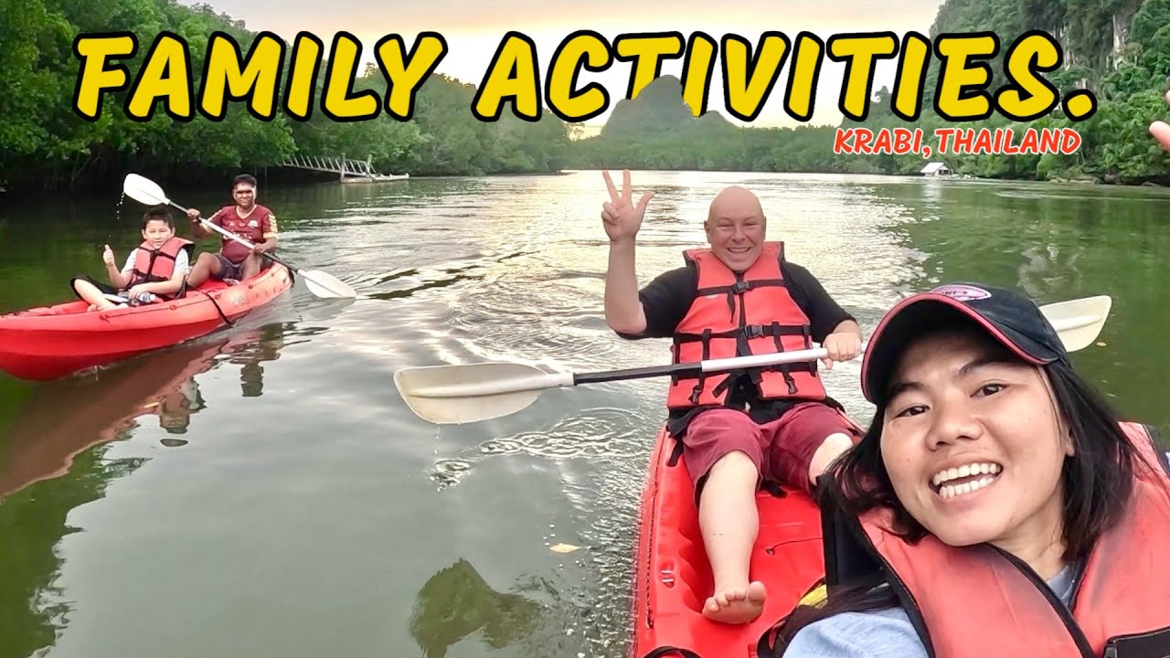 Family Activites FunDay! - Klang Cave - Kayaking - Michelin Restaurant |KRABI THAILAND
