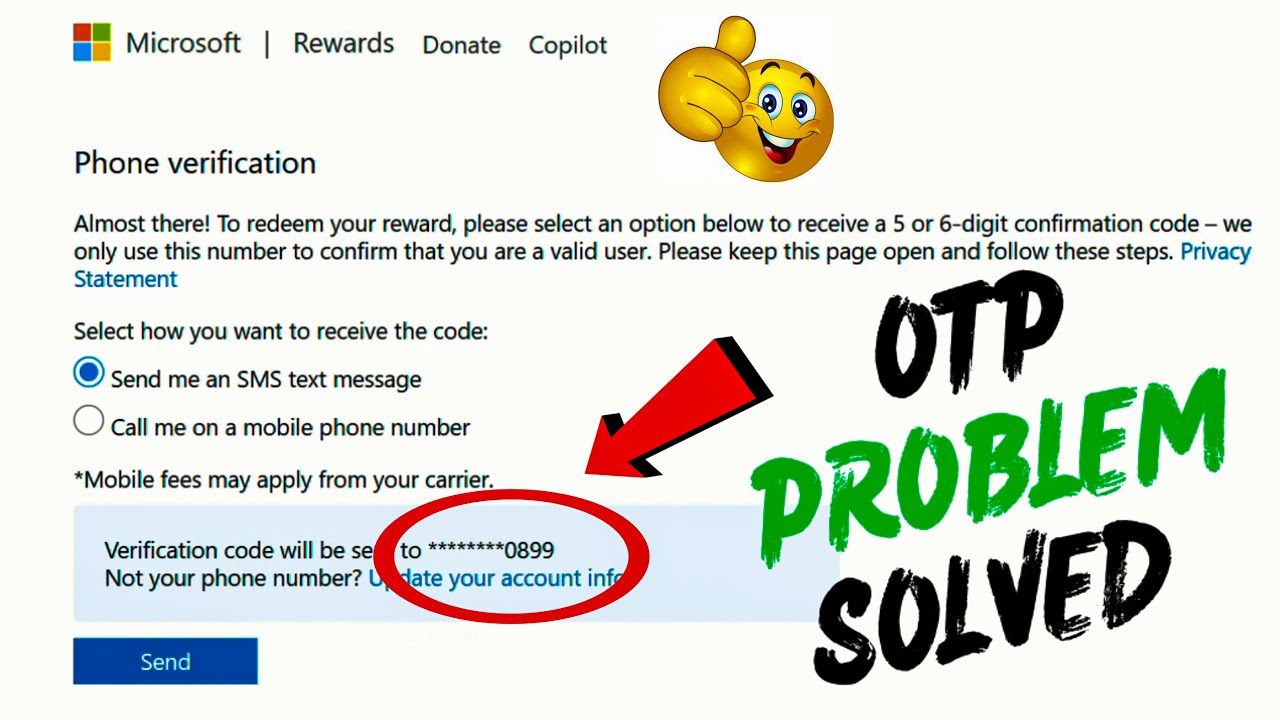 Microsoft Rewards OTP Not Coming? Here&rsquo;s the 100% Working Fix!