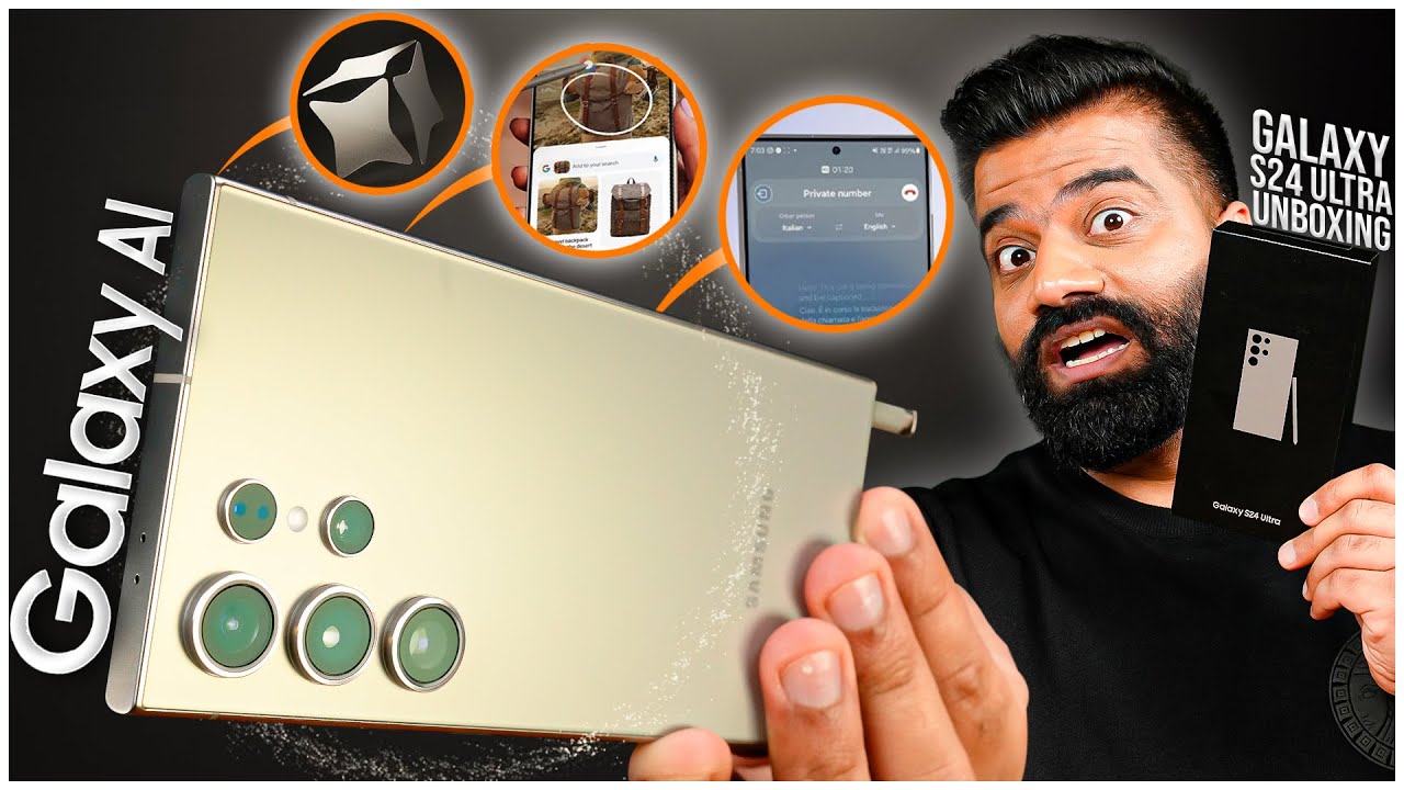 Samsung Galaxy S24 Ultra Unboxing & First Look - The First AI Smartphone Is Here🔥🔥🔥