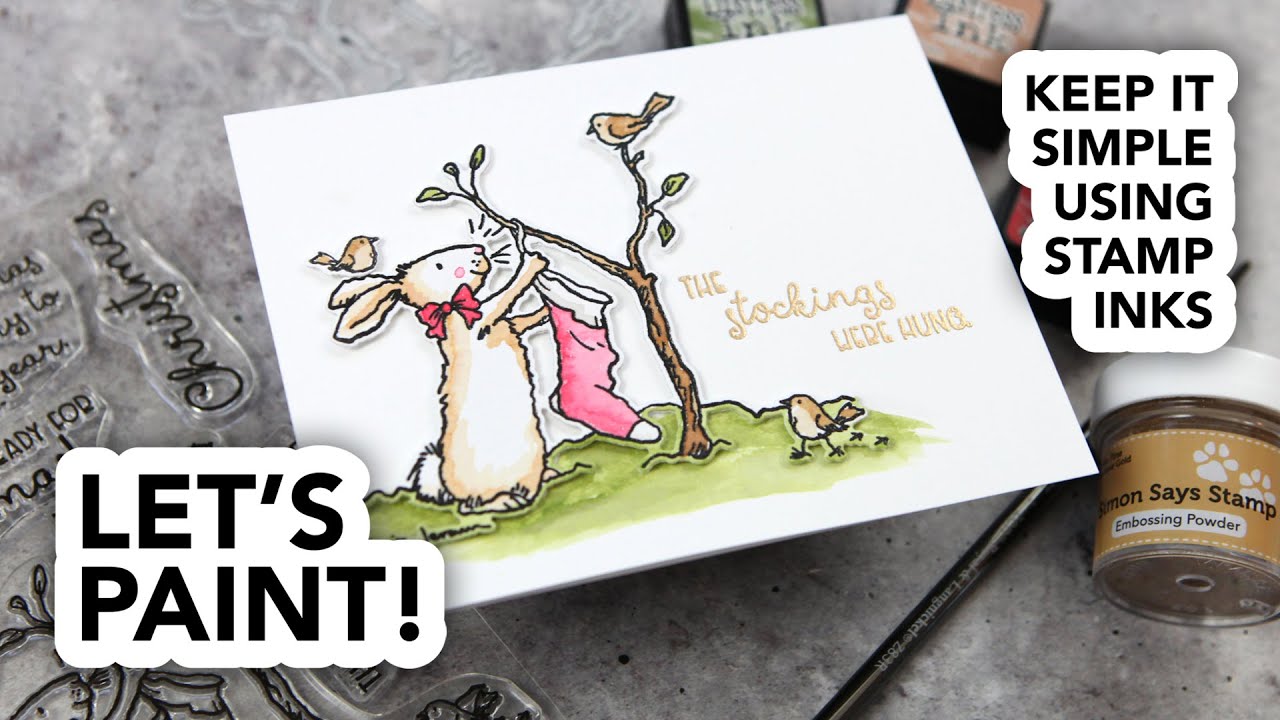 Let's Paint with Distress Inks! (Keeping it SUPER simple but also? Adorable!)