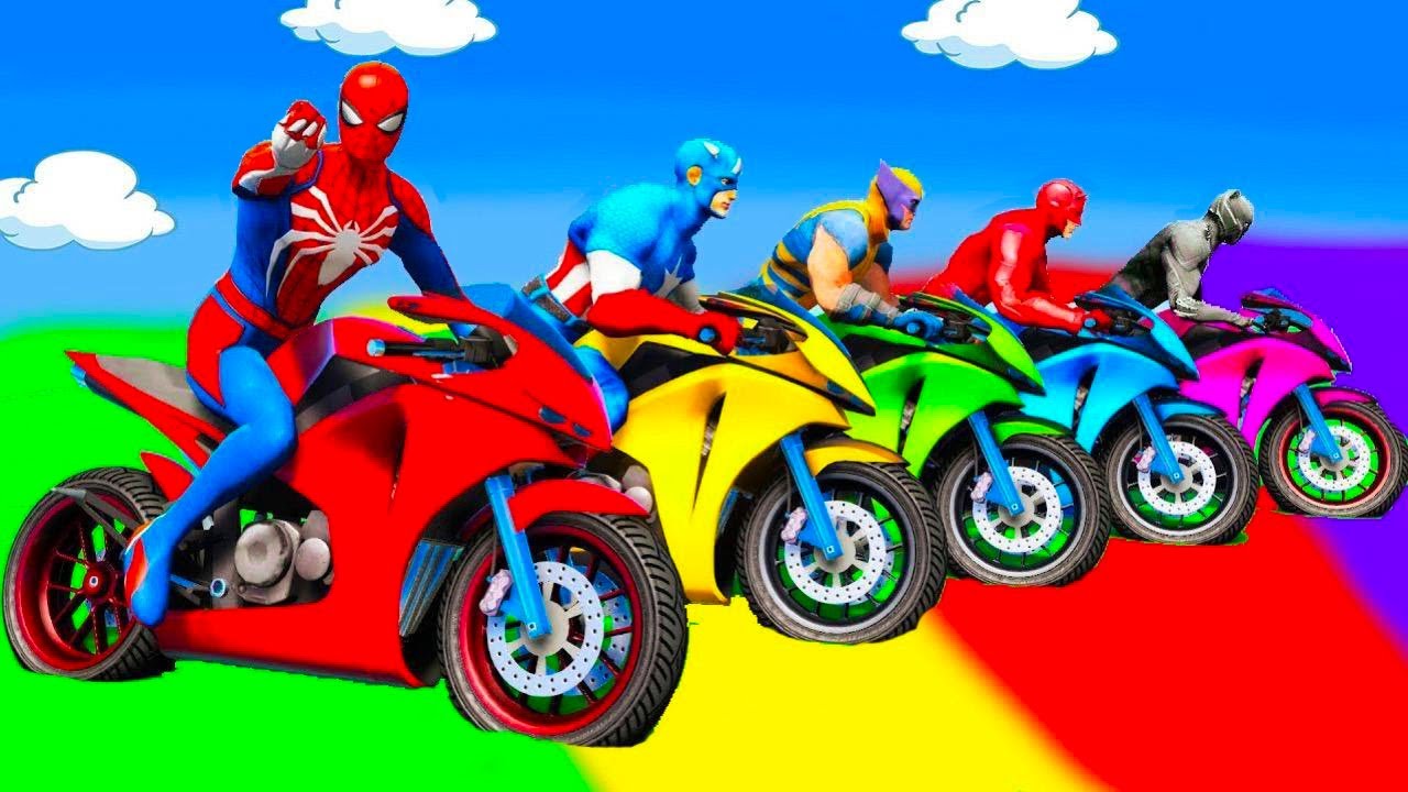 SPIDER-MAN against TUNG TUNG TUNG SAHUR on Motorcycle in RAINBOW SPIDERS BRIDGE | GTA MULTIVERSE #18
