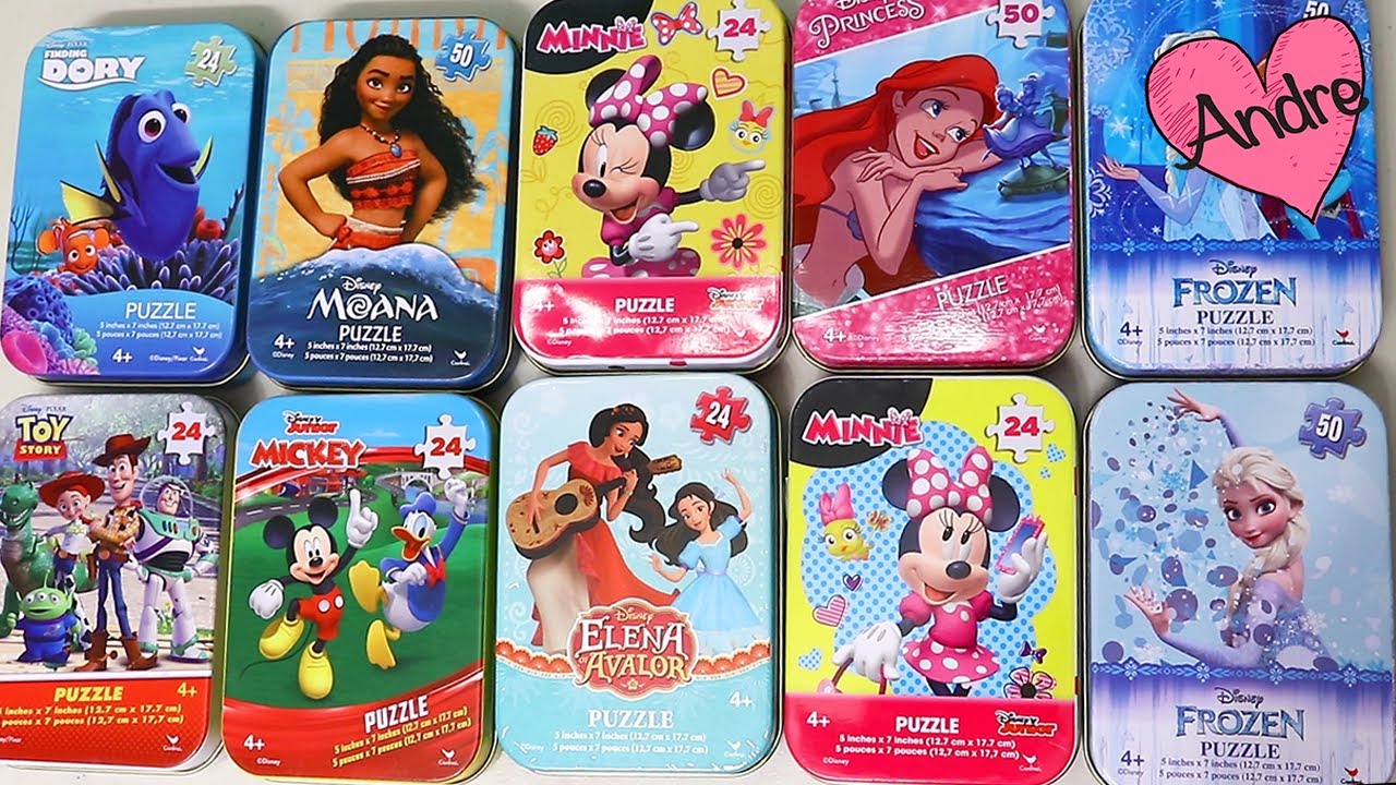 Armando Rompecabezas y completando Album de Frozen | Videos para niñas y niños