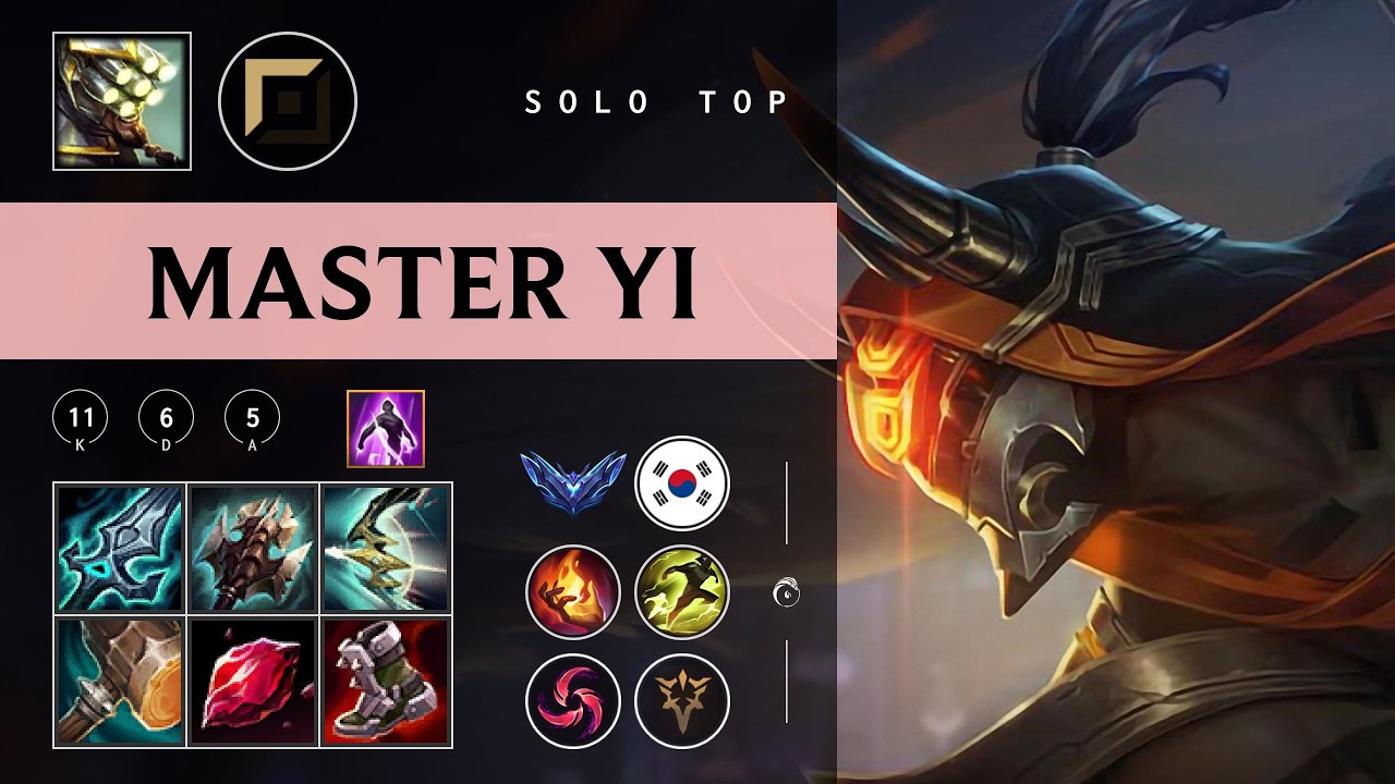 Master Yi Top vs Irelia - KR Diamond Patch 26.03