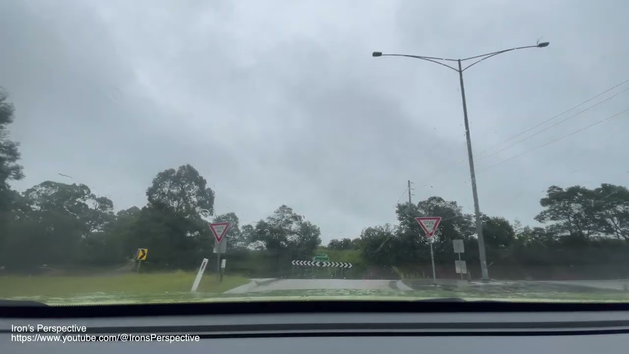 4K Rainy Scenic Drive from Lake Tyers Beach to Traralgon|2H17M Background Video for Study&Sleep–7283