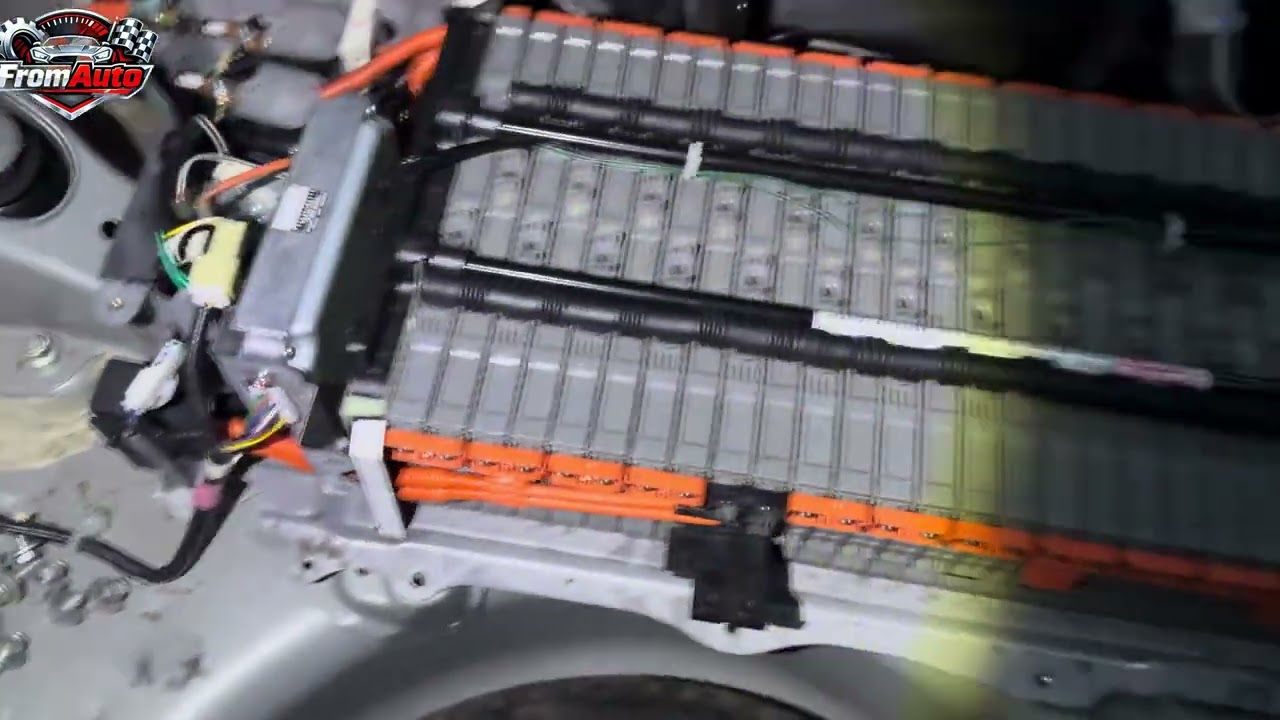 Ремонт батареи приуса 2  на коленке  prius 2 bateria p0a080 p3000
