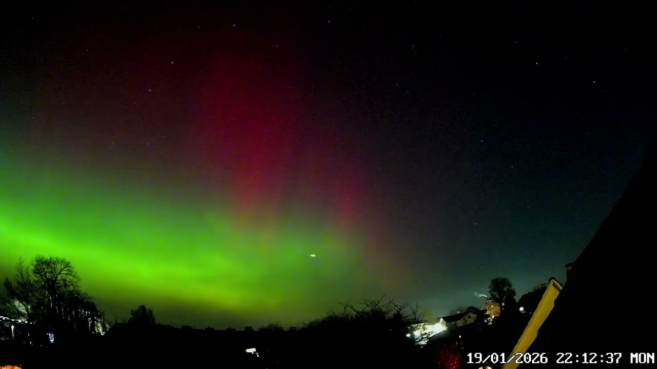 Polarlichter über Barmstedt – im Zeitraffer eingefangen