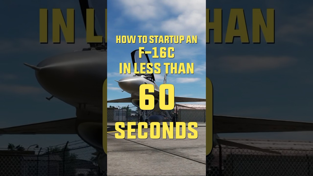 How to start the F-16 in less than 60 seconds! #DCS #DCSWorld #Gaming #GamingLife #FlightSim #AvGeek