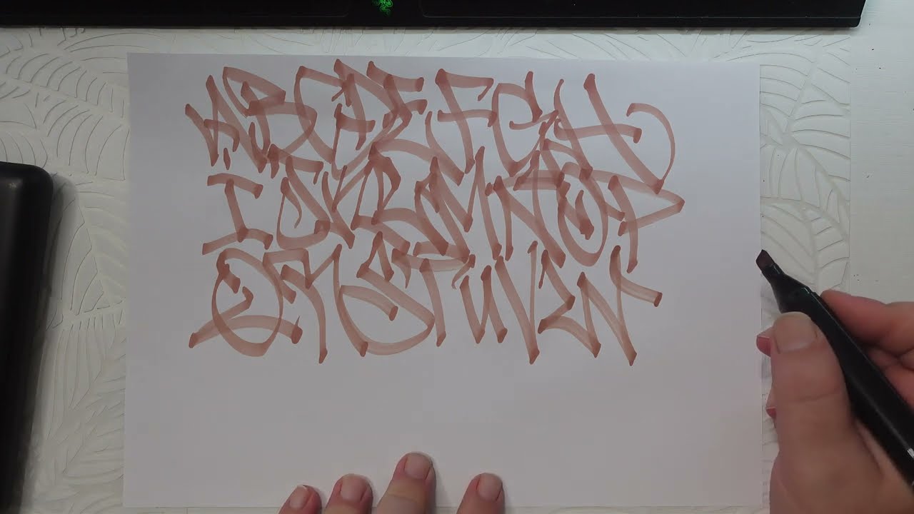 GRAFFITI ALPHABET 1 #graffiti #alphabet #letters #tag #handstyle #style