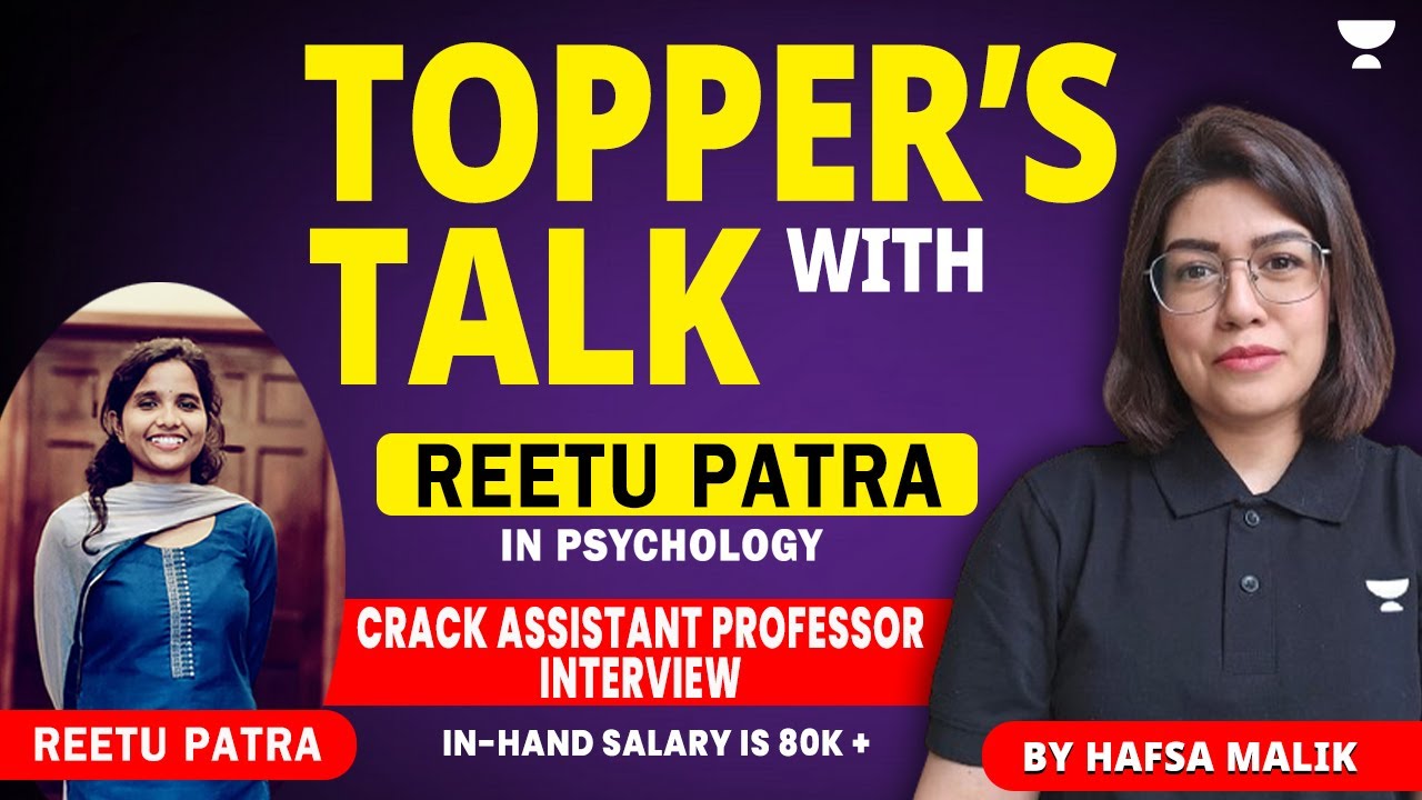 UGC NET Psychology | Talk with Winner |  Asst. Prof. Interview | In-hand Salary 80k + | Hafsa Malik