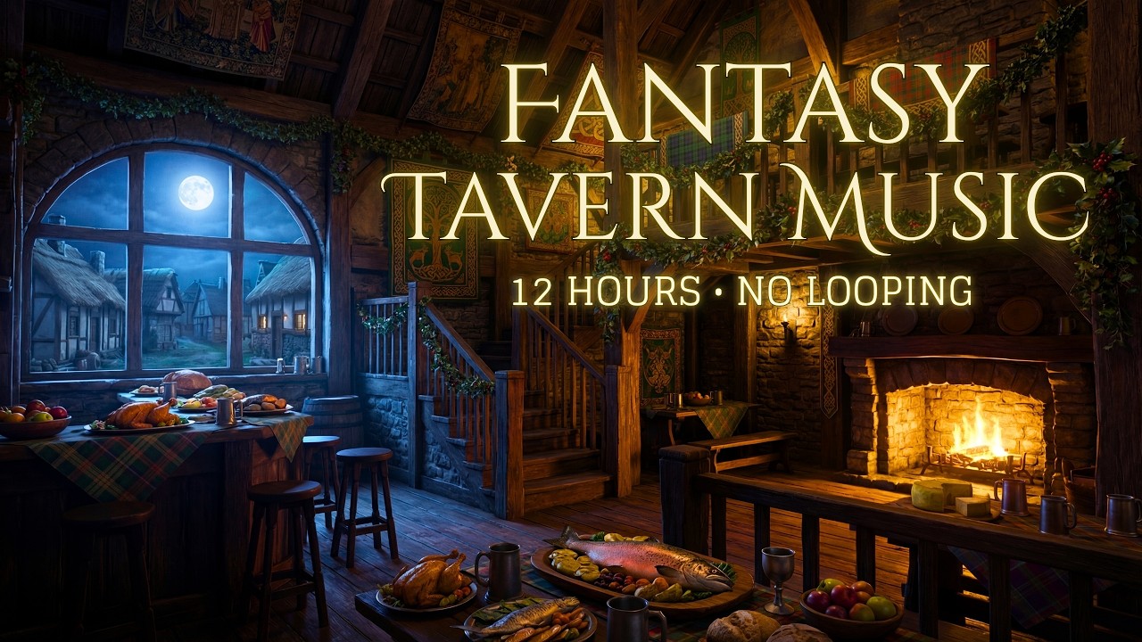 Mellow Medieval Tavern Music | 12 Hours of Celtic Melodies for Study, Sleep & Good Vibes