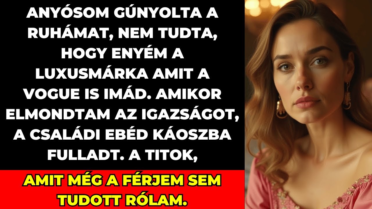Az anyósom ugratott a családi vacsorán: „Olcsónak tűnik a ruhád” – így árultam el, hogy nekem is van