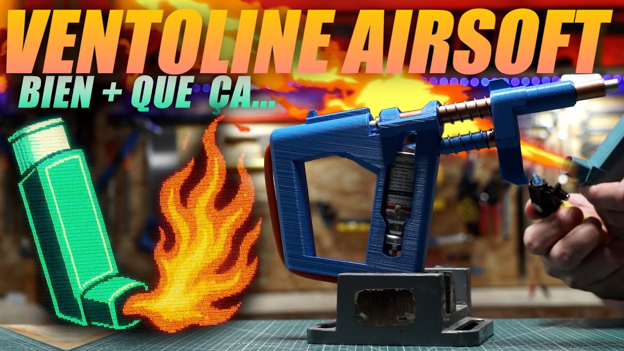 comment j&rsquo;ai FABRIQU&Eacute; une r&eacute;plique d'AIRSOFT avec une VENTOLINE (pistolet &agrave; billes)