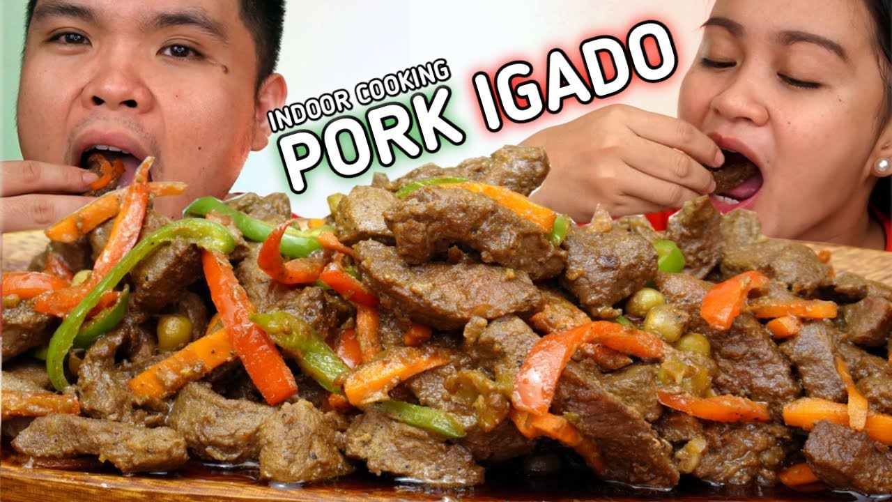 INDOOR COOKING | PORK IGADO | Filipino Food Mukbang | Mukbang Philippines