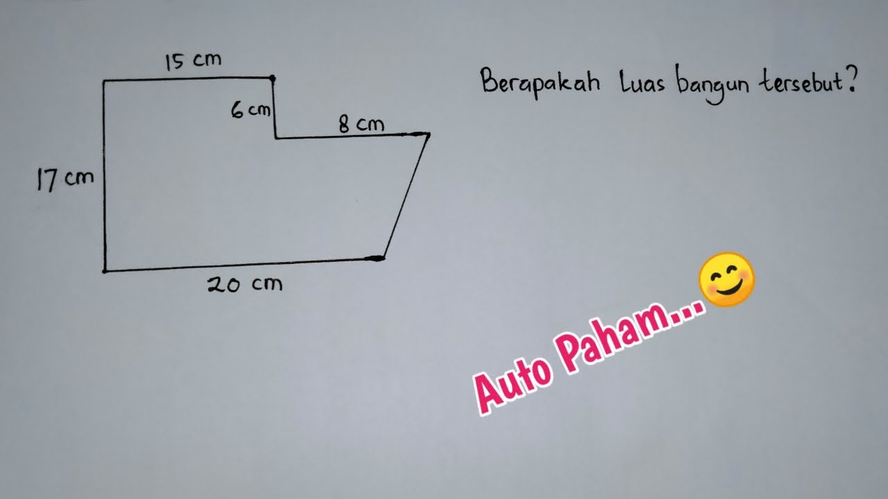 Menghitung Luas Gabungan Bangun Datar // Persegi Panjang dan Trapesium