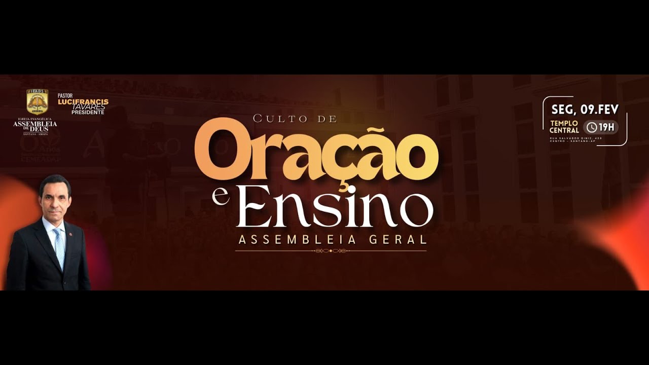 Culto AD Santana | Segunda - 09/02/2026