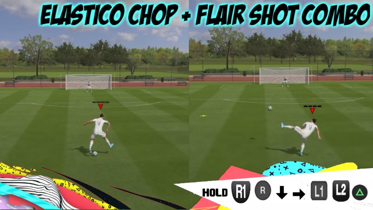 FIFA 20 TUTORIAL| HOW TO DO ELASTICO CHOP + FLAIR SHOT COMBO