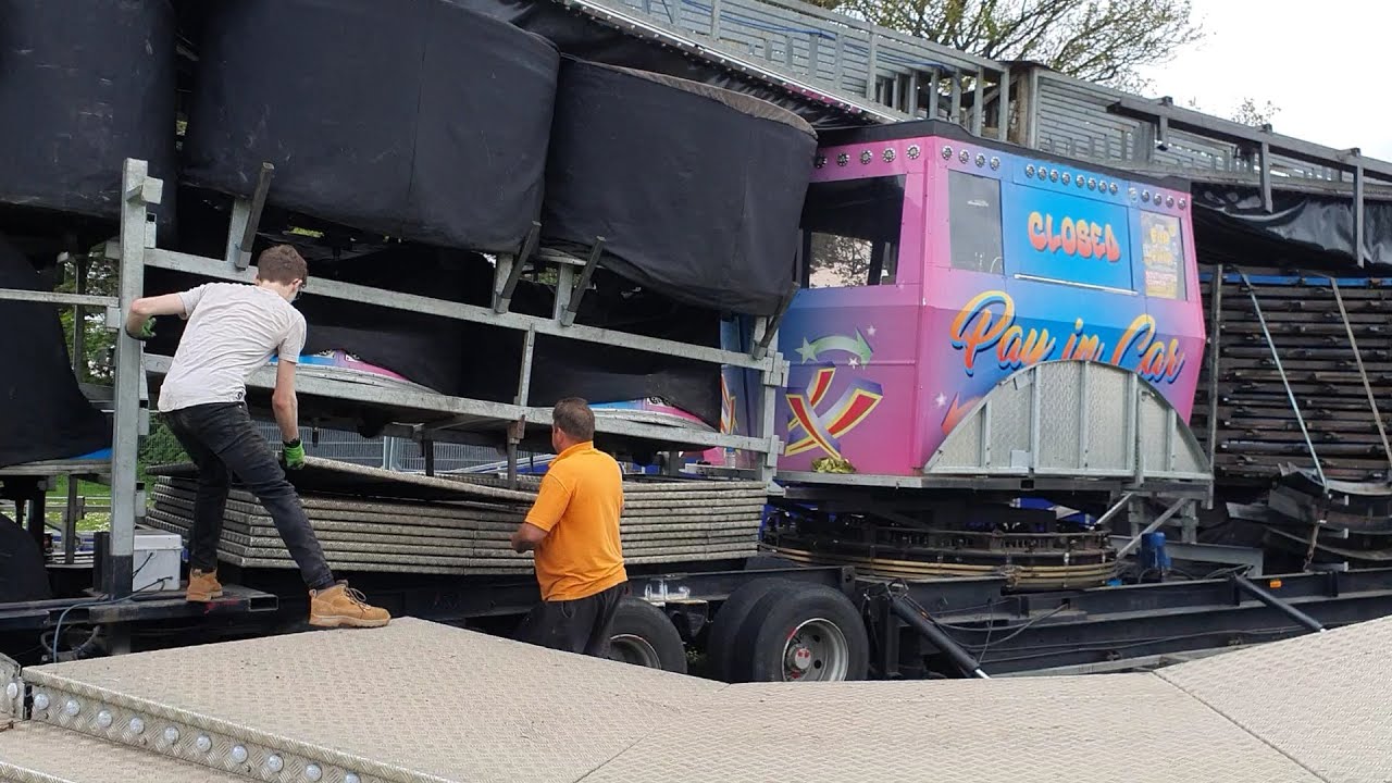 B.Cole & Sons Waltzer Build Up Pt.5 Kings Park Bournemouth May 2024 #funfair #fairground