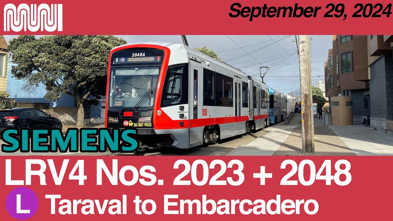 SF Muni L-Taraval Eastbound - Full Route to Embarcadero Station