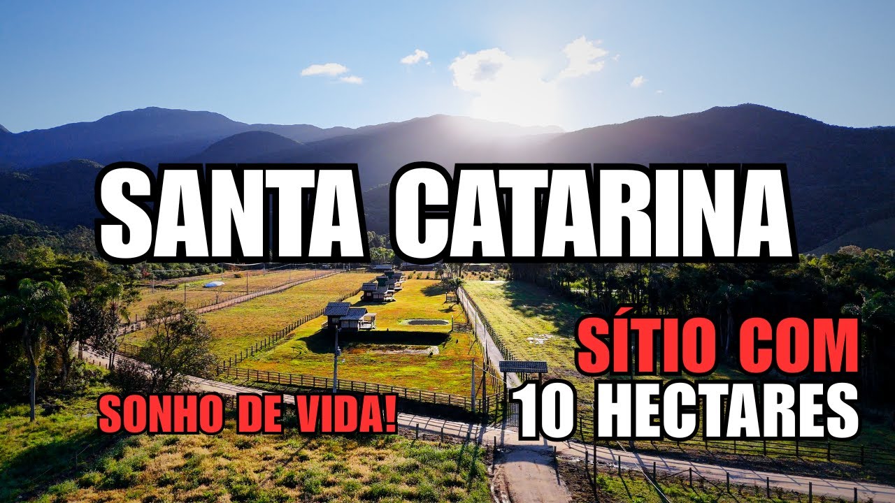 SÍTIO EXTRAORDINÁRIO EM SANTA CATARINA - ALTO PADRÃO - 10 HECTARES - PORTEIRA FECHADA