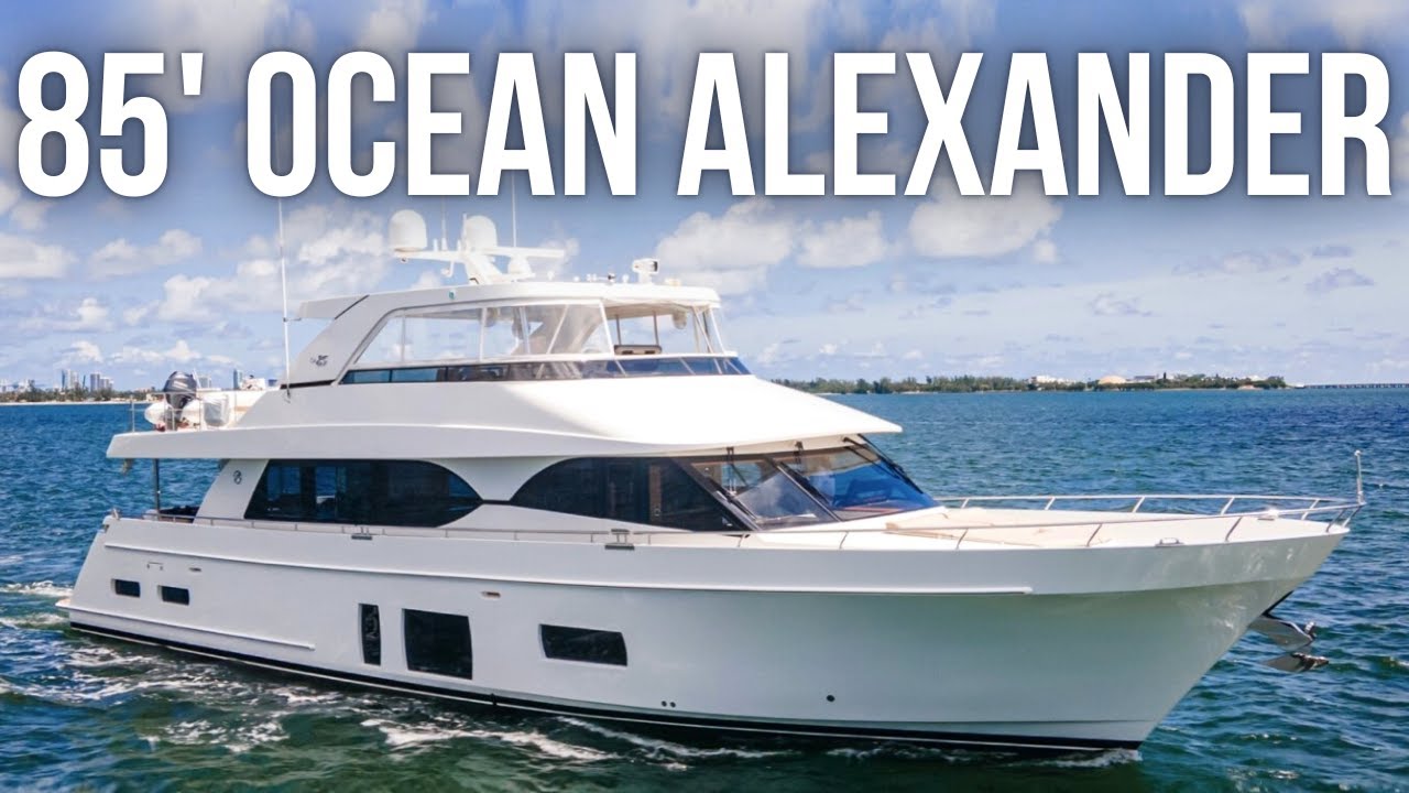 Touring a 2017 85' Ocean Alexander Super Yacht