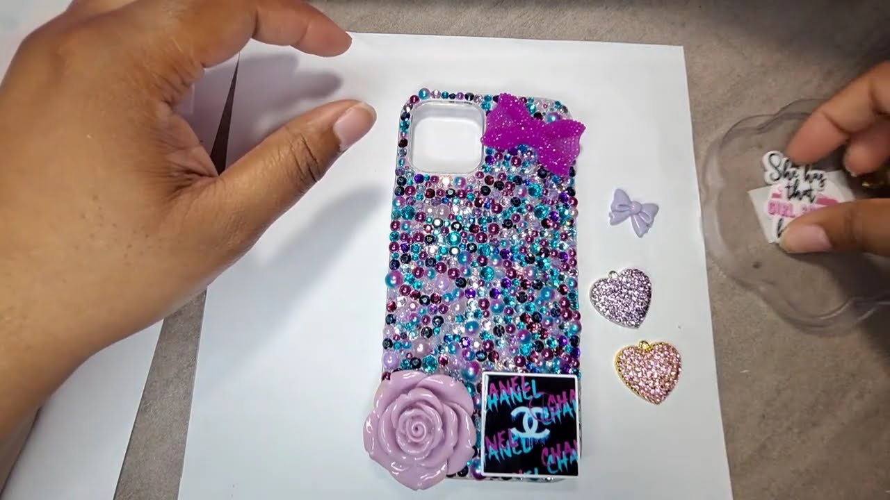How to bedazzle a phone case - Detailed tutorial