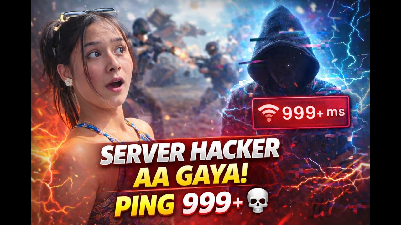server hacker in BGMI?😳Sabka ping high ho gya! #bgmi #youtube #gaming