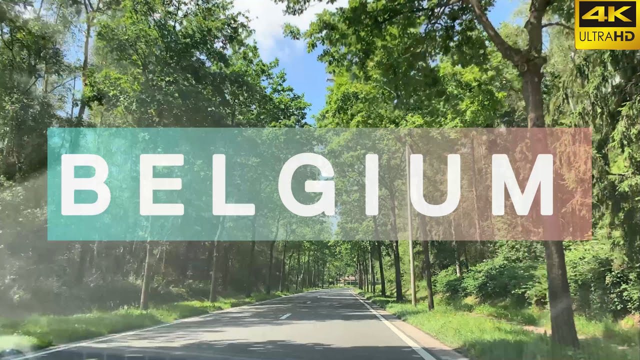 4K VIRTUAL DRIVING TOUR COUNTRYSIDE OF BELGIUM | EUROPE TOUR