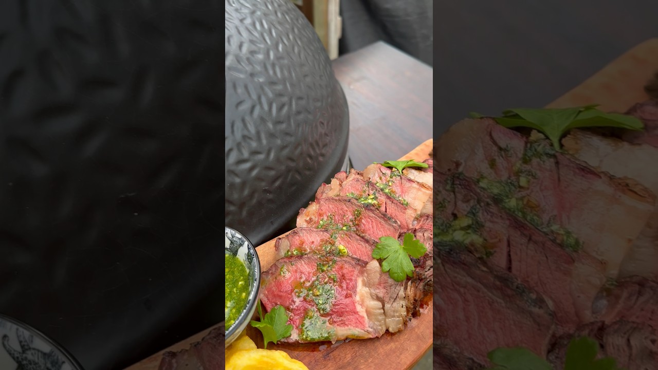 Angus c&ocirc;te de boeuf recept met peterselie knoflookolie - BBQuality